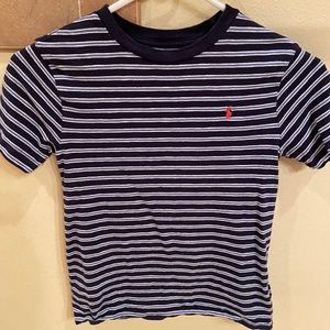 Ralph Lauren Polo navy blue stripe shirt